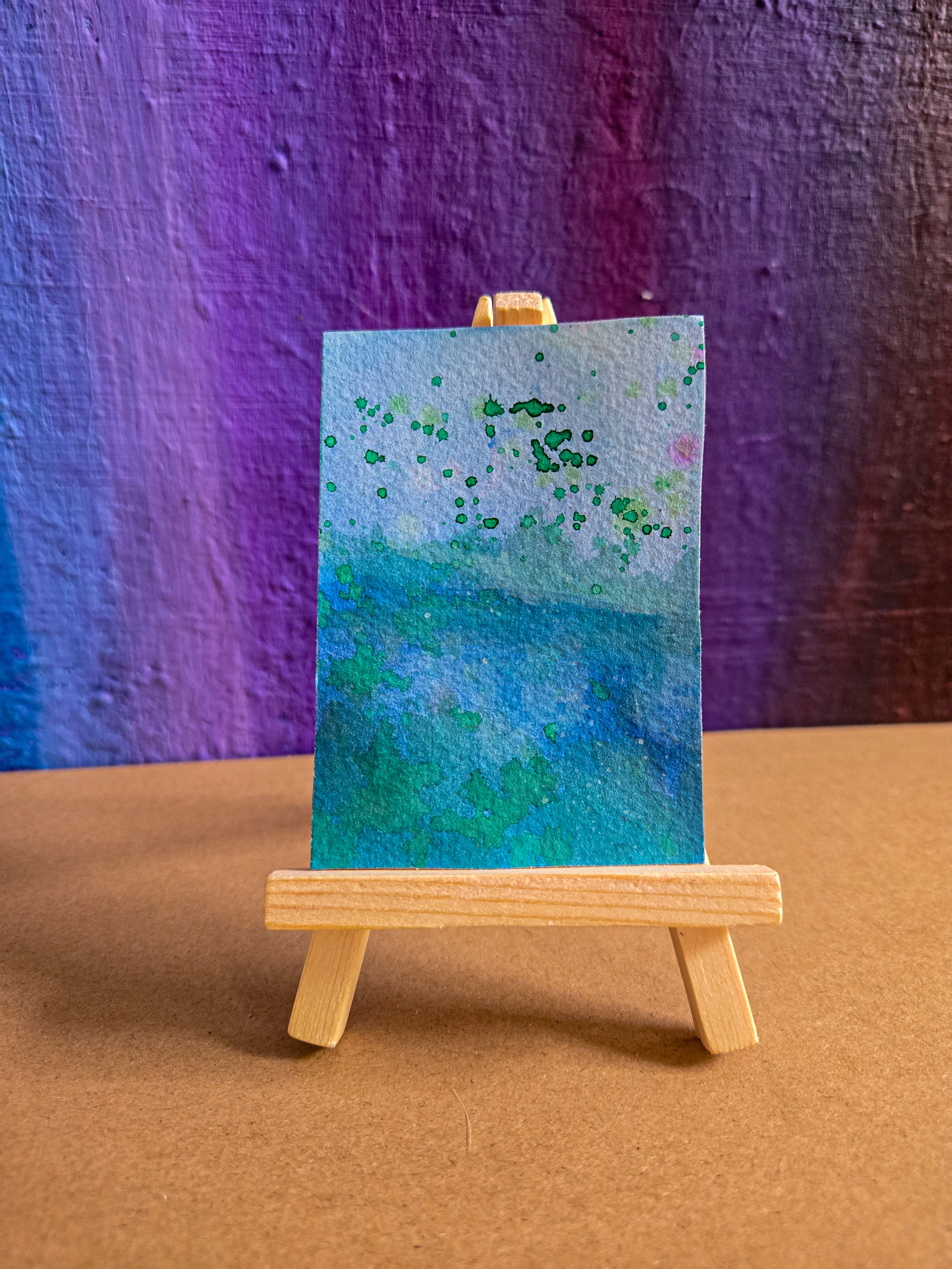 ACEO Trading Cards - Overcast Mountains