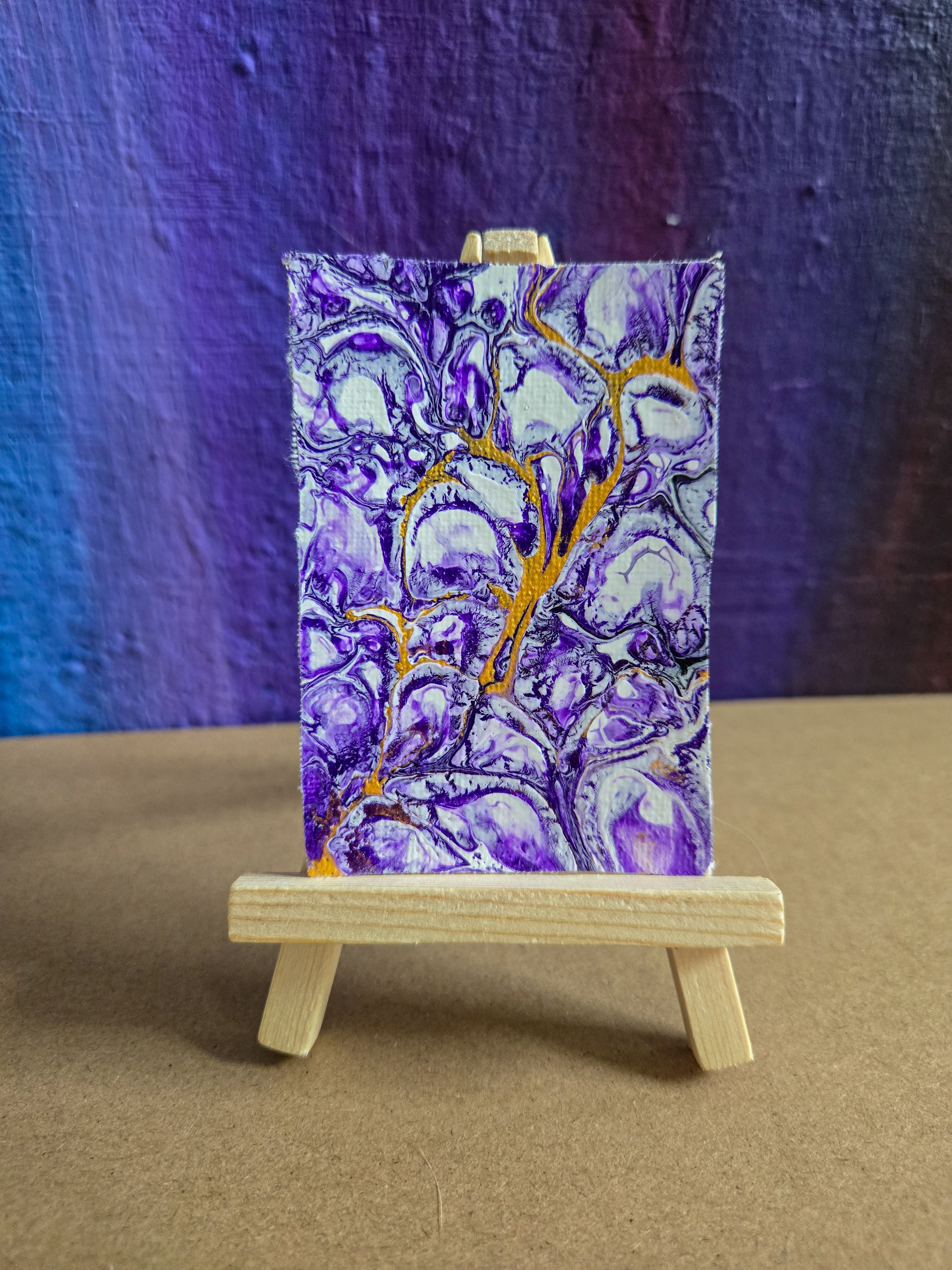 ACEO Trading Cards - Acrylic Pours