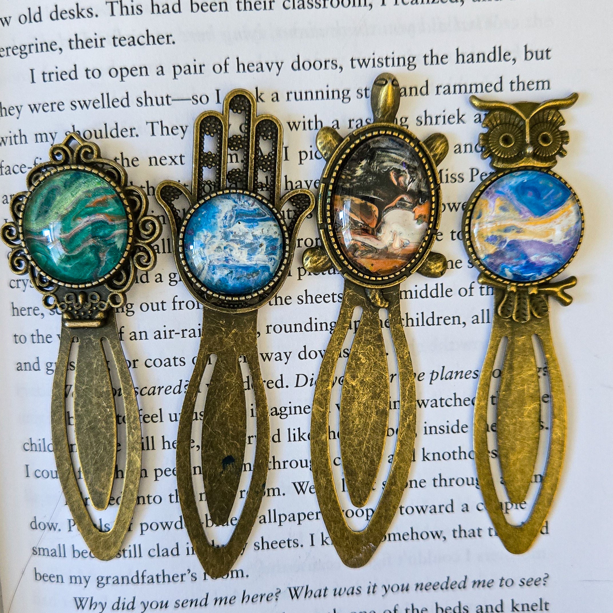 3 Inch Bookmark Pour -Antique Gold Vol 2