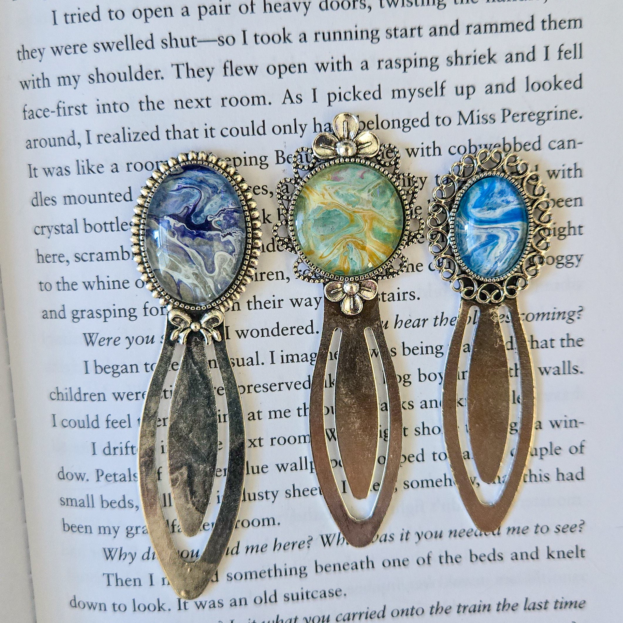 3 Inch Bookmark Pour- Silver
