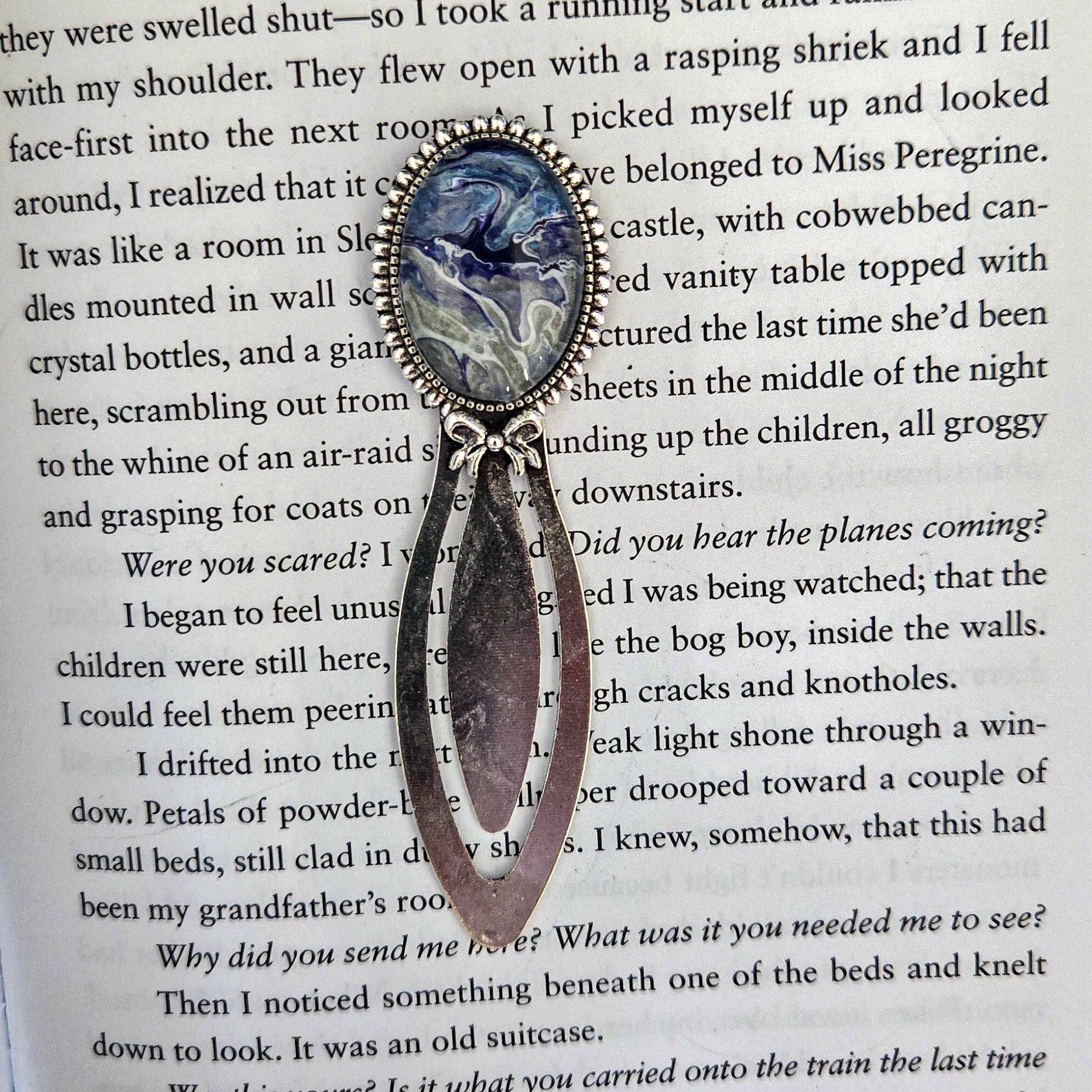 3 Inch Bookmark Pour- Silver