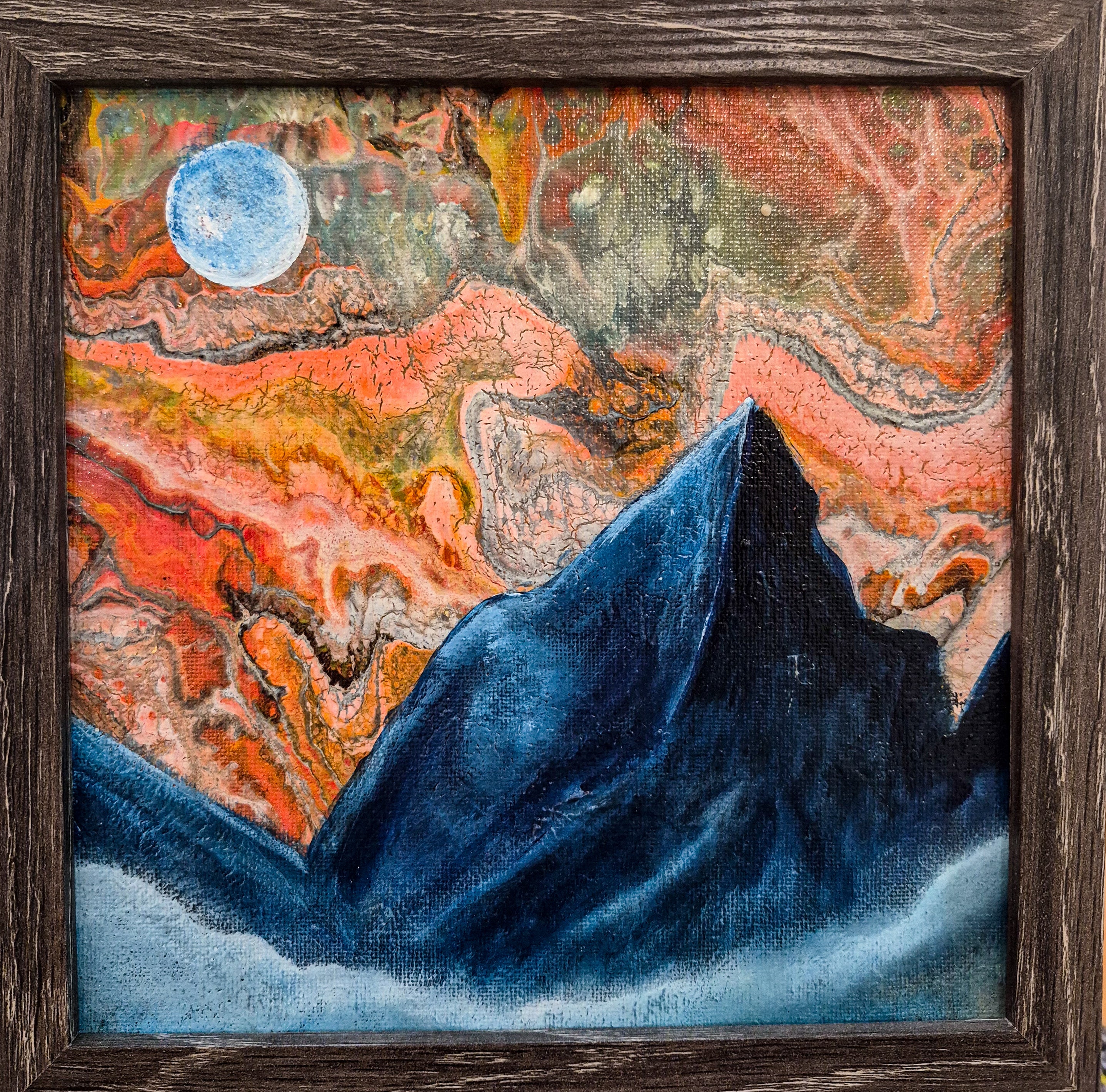 Orange Skies 8 x 8 Framed