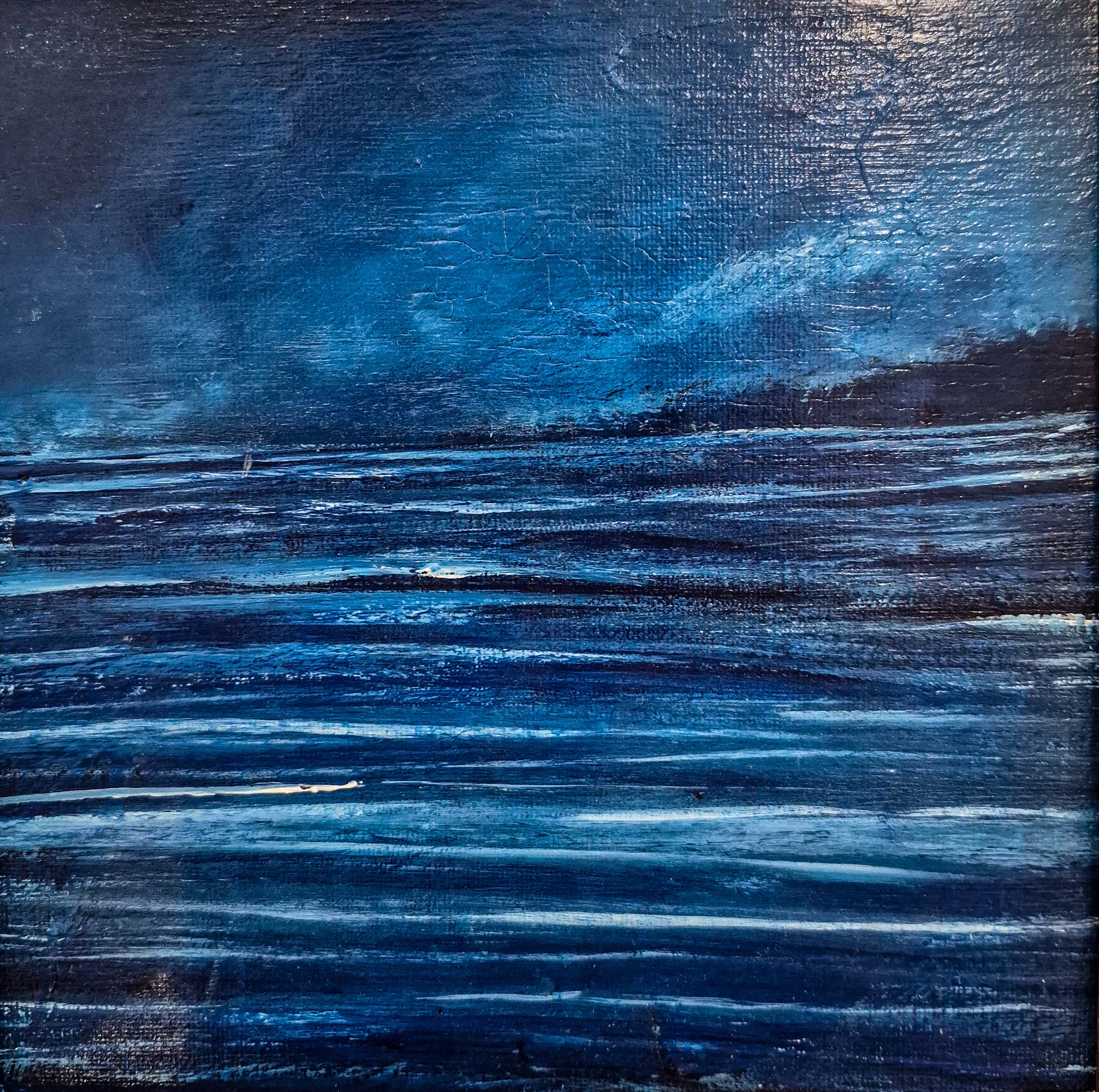 The Arrival 8 x 8 original painting