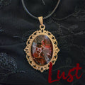 7 Deadly Sin Acrylic Pour Necklaces