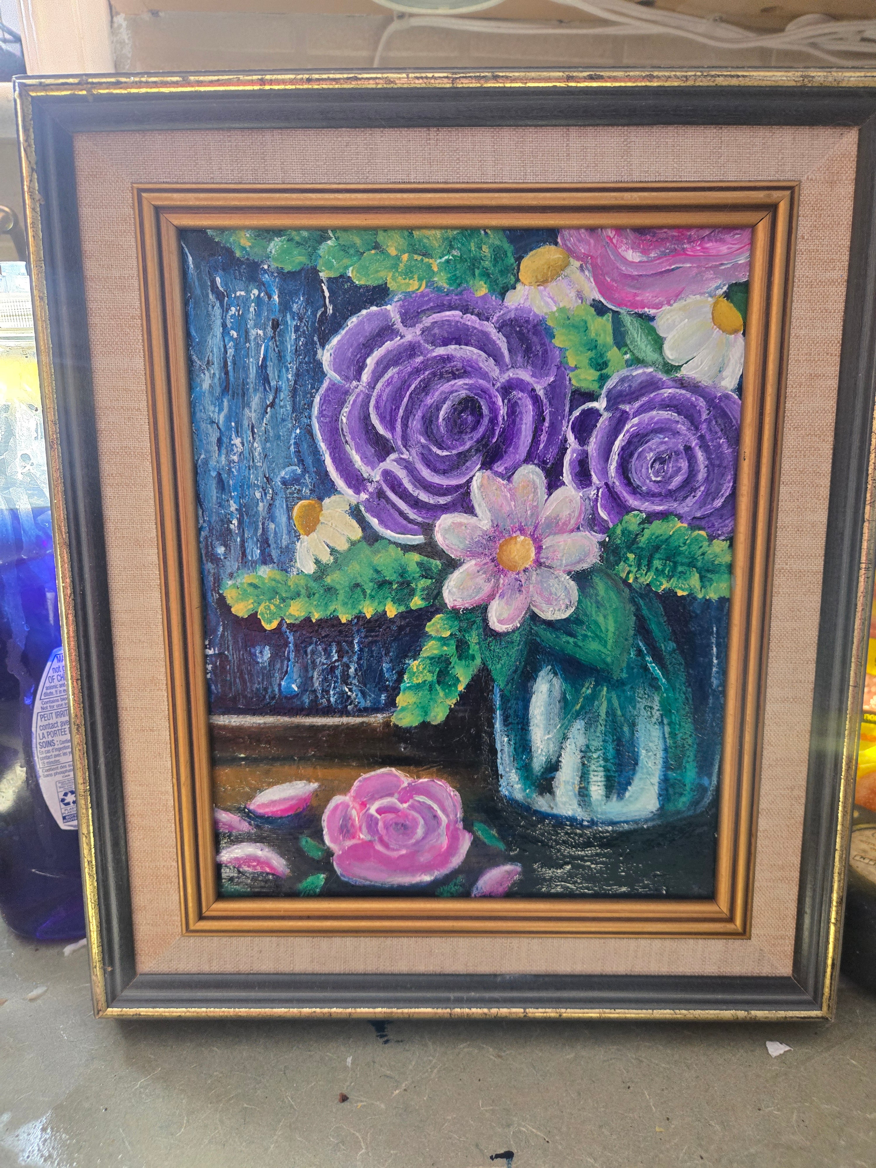 Original painting blooming beauty