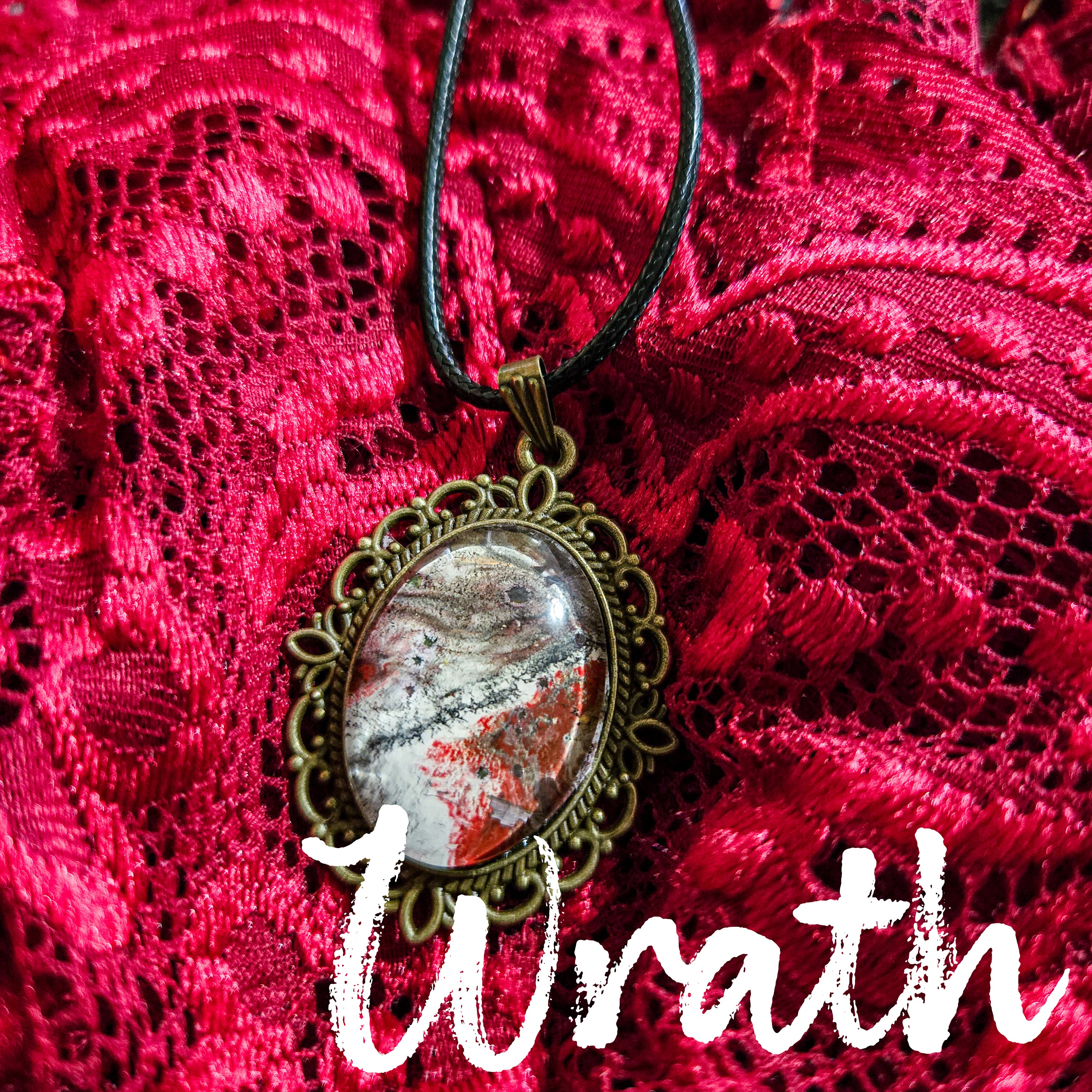 7 Deadly Sin Acrylic Pour Necklaces